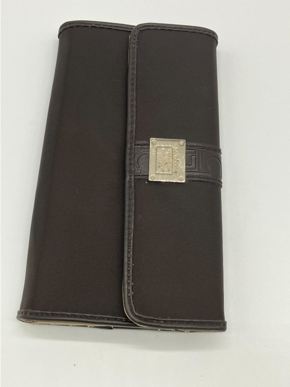 Liz Claiborne Tri-Fold Checkbook Wallet Dark Chocolate